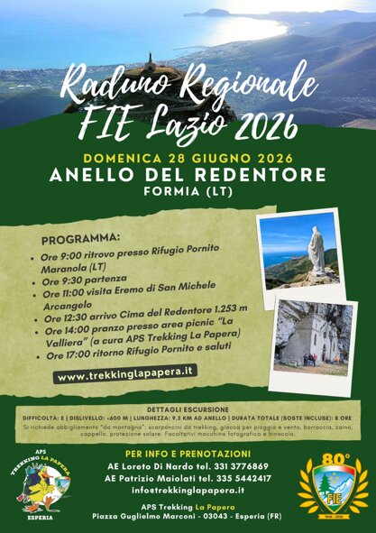 Raduno Regionale FIE Lazio 2026 Raduno Regionale FIE Lazio 2026