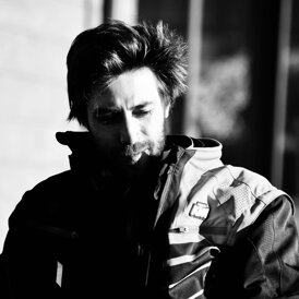 Federico Laplaca In partenza per l'Eroica in moto 2024