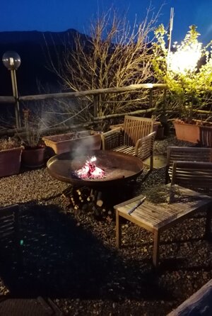 wellness area - Fire pit - apartments in farmhouse in Pigna - Imperia - Liguria