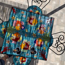 Arte sotto la pergola Il tavolo da pranzo