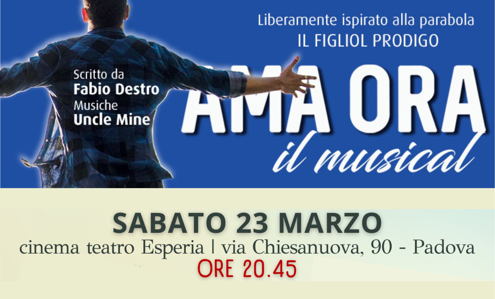 AMA ORA, un musical per riscoprirsi figli di un unico padre