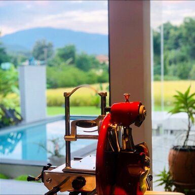 eyJlbiI6Ikl0YWxpYW4gaG9tZSByZXN0YXVyYW50IGtpdGNoZW4gdmlldyB3aXRoIGdhcmRlbiBDaGlhbmcgTWFpIn0=