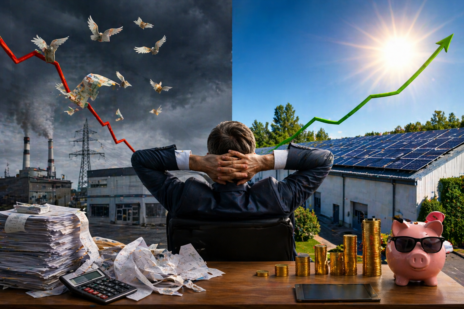 Fotovoltaico aziendale nel 2026: la guida che vi dice cosa &egrave; cambiato, cosa &egrave; rimasto e quanto guadagna davvero la vostra azienda