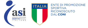 ASI / CONI - Associazioni Sportive e Sociali Italiane / Comitato Olimpico Nazionale Italiano.