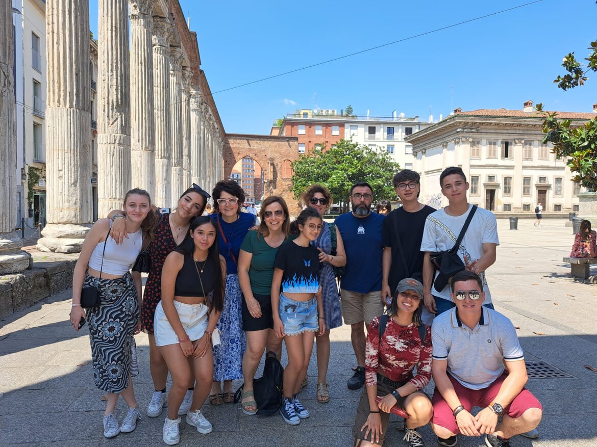 I ragazzi colombiani in visita a Milano