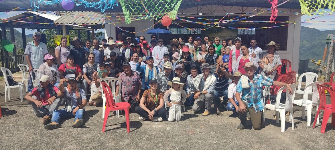 I volontari italiani in visita a una delle veredas