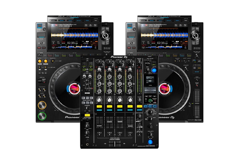 Consolle DJ con CDJ3000 + DJM900 NXS2