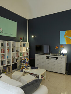 La Casa di Paola Living room bb Trapani Living room with Smart TV La Casa di Paola Trapani bb