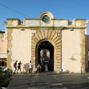 Historic center of Portoferraio, Elba island. Porta a mare