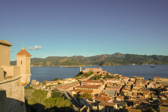 Historic center of Portoferraio, Elba island. Overiview