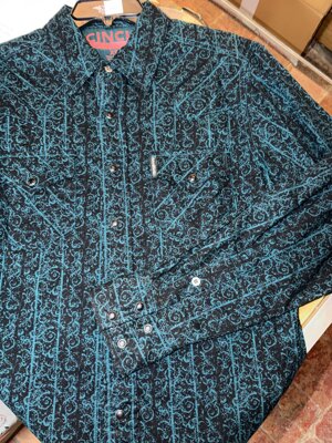 camicia-donna-fantasia-nera-azzurra