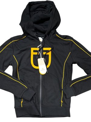 felpa-garzata-con-rifiniture-gialle-e-logo-equestro