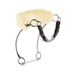 hackamore-in-acciaio-inox-con-leve-lunghe-24cm-museruola-rivestito-in-agnello-e-barbozzale