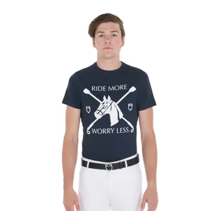t-shirt-uomo-con-stampa-equestre