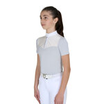 polo-da-concorso-bambina-con-inserti-in-tessuto-simil-seta-e-strass