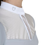 polo-da-concorso-bambina-con-inserti-in-tessuto-simil-seta-e-strass