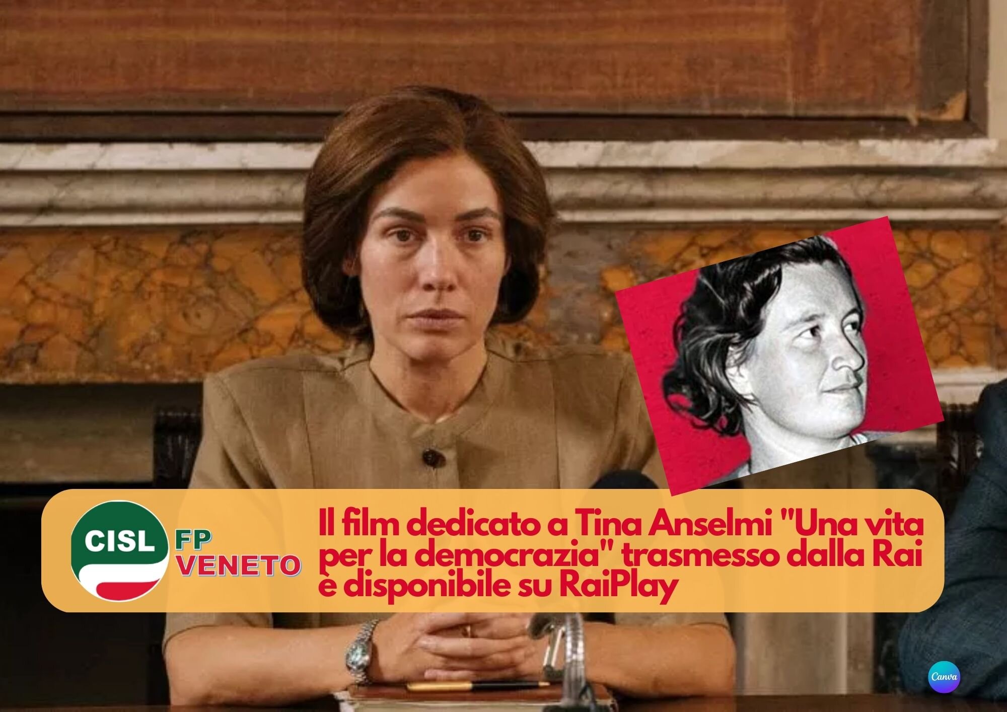 CISL FP Veneto. A Tina Anselmi &egrave; dedicato il film di Luciano Manuzzi "Una vita per la democrazia"