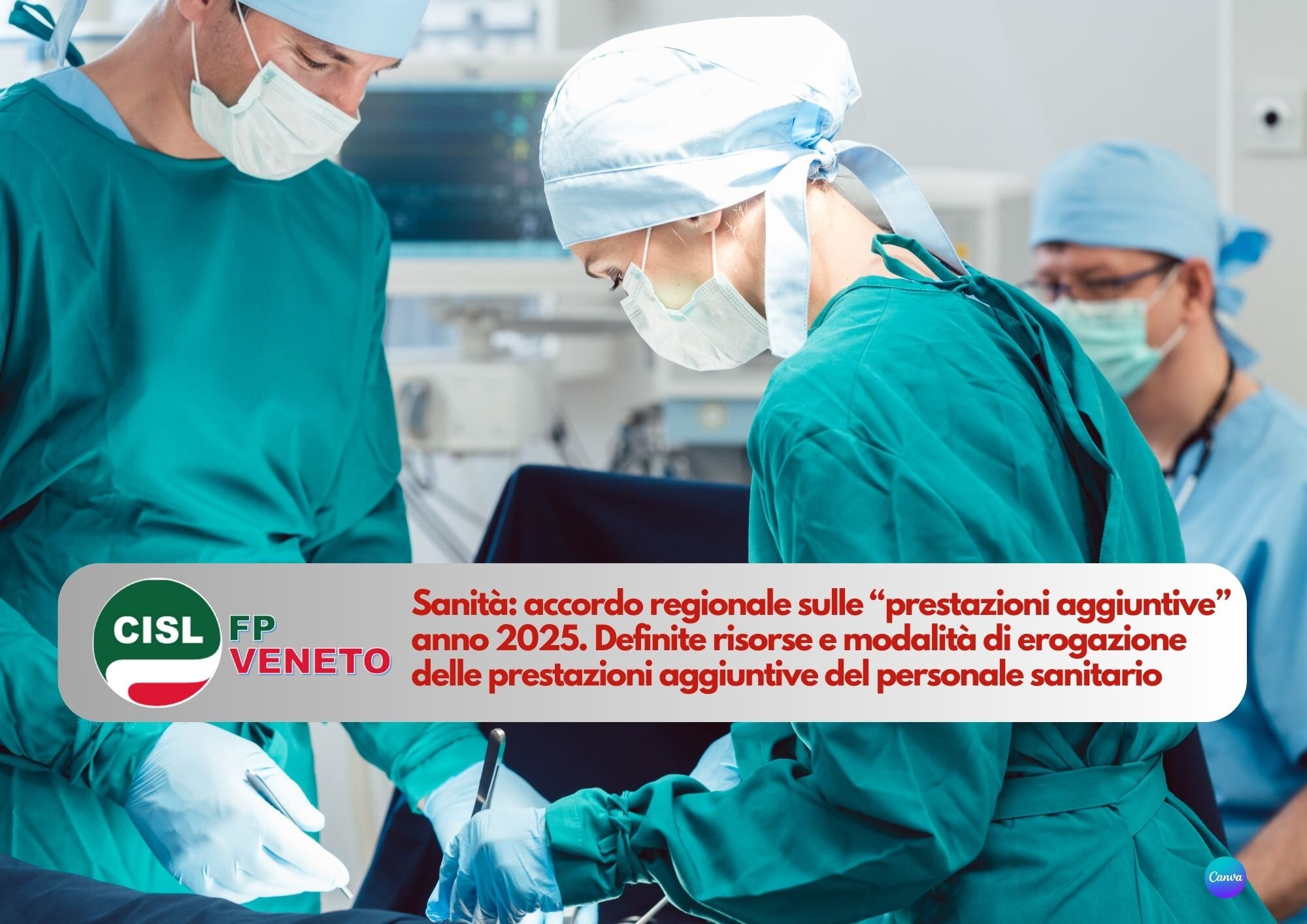 CISL FP Veneto. Sanità: accordo regionale sulle prestazioni aggiuntive anno 2025. La Sintesi. CISL FP Veneto. Sanità: accordo regionale sulle prestazioni aggiuntive anno 2025. La Sintesi.