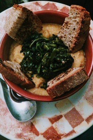 Vellutata fave e cicoria