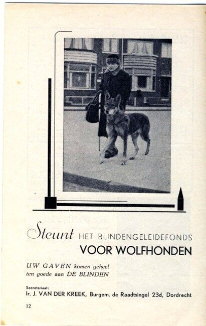 Stessa pubblicazione del 1949 - pagina 12, articolo di saarloos guida con signora non vedente