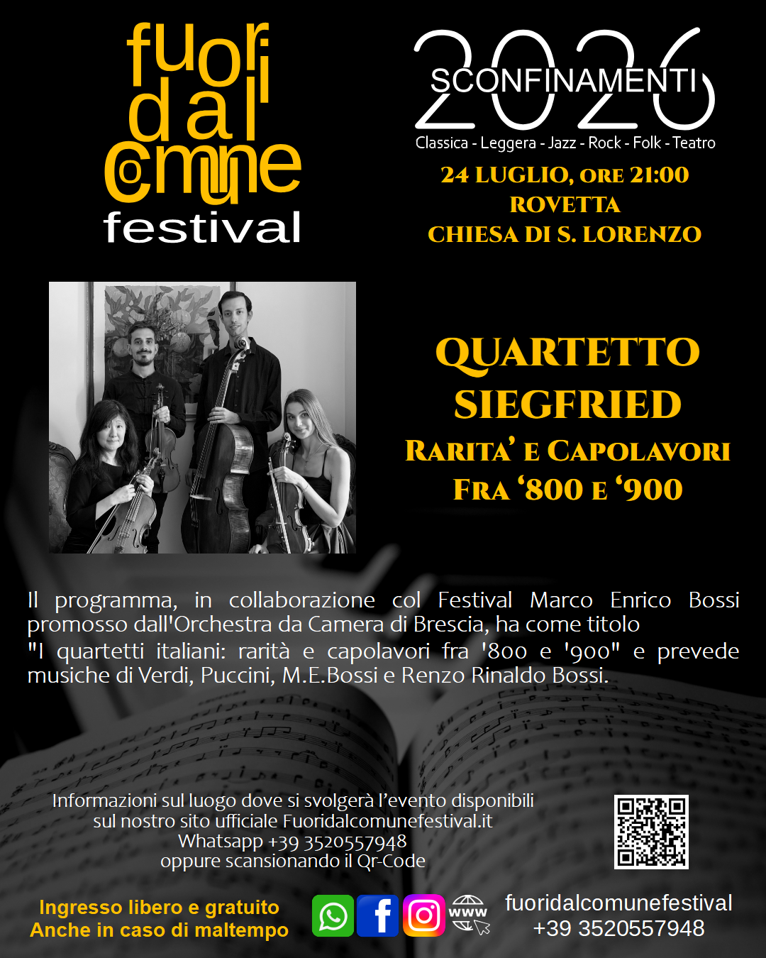 Quartetto Siegfried - Un viaggio con il quartetto d'archi