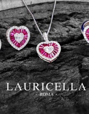 18k gold and diamonds with precious stones, sapphire, ruby, emerald