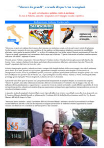 new corso di taekwondo - progetto coni - vincere da grandi