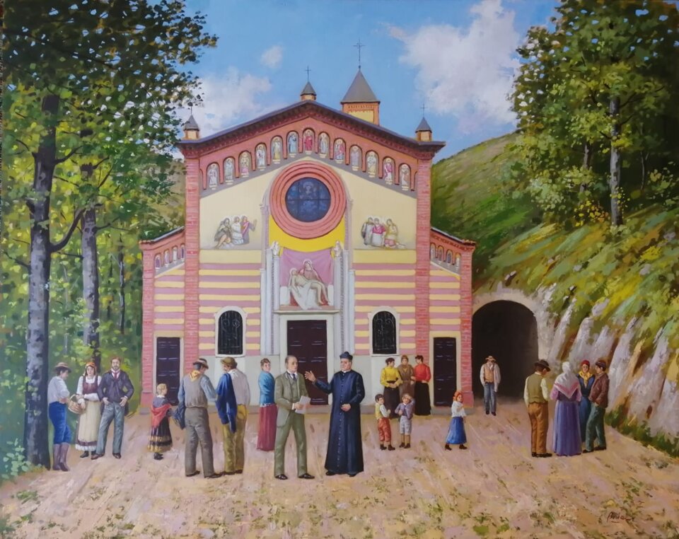 Inaugurazione del Santuario con don Gaudenzio Squaratti