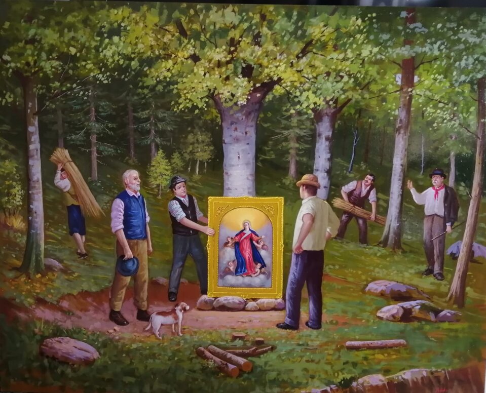 Ritrovamento del quadro della Madonna