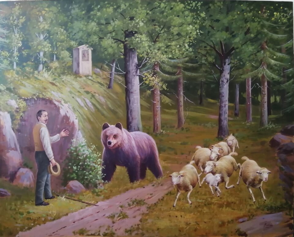 Viandante salvato dall'aggressione dell'orso