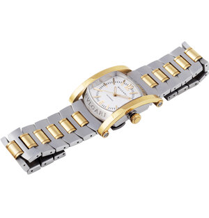 Orologio da polso in acciaio e oro