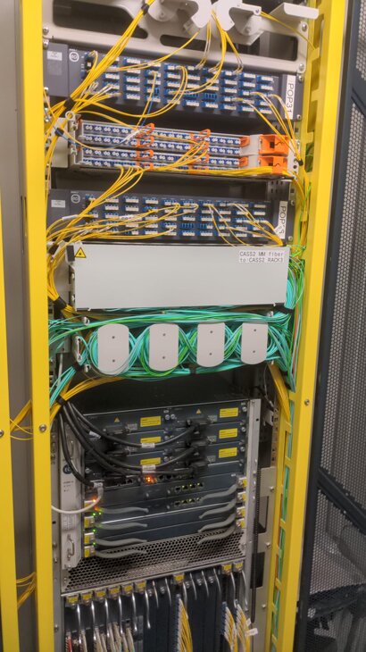 Cablaggio in rame o fibra ottica