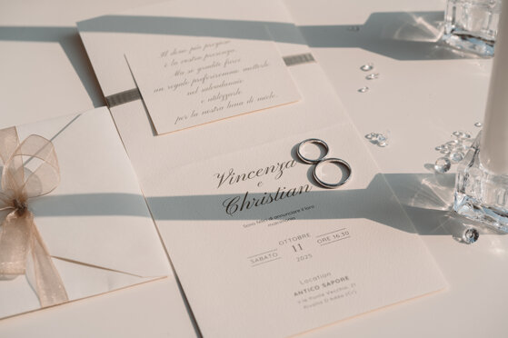partecipazioni e dettagli matrimonio raffinato Eventidincanto
