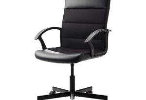 Poltrona con braccioli eco pelle