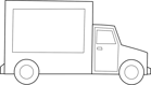 camion bianco nero