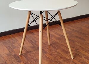 Dimensioni: diametro 80 cm, altezza 75 cm gambe