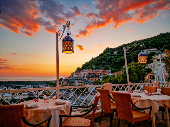 Tramonto in giardino