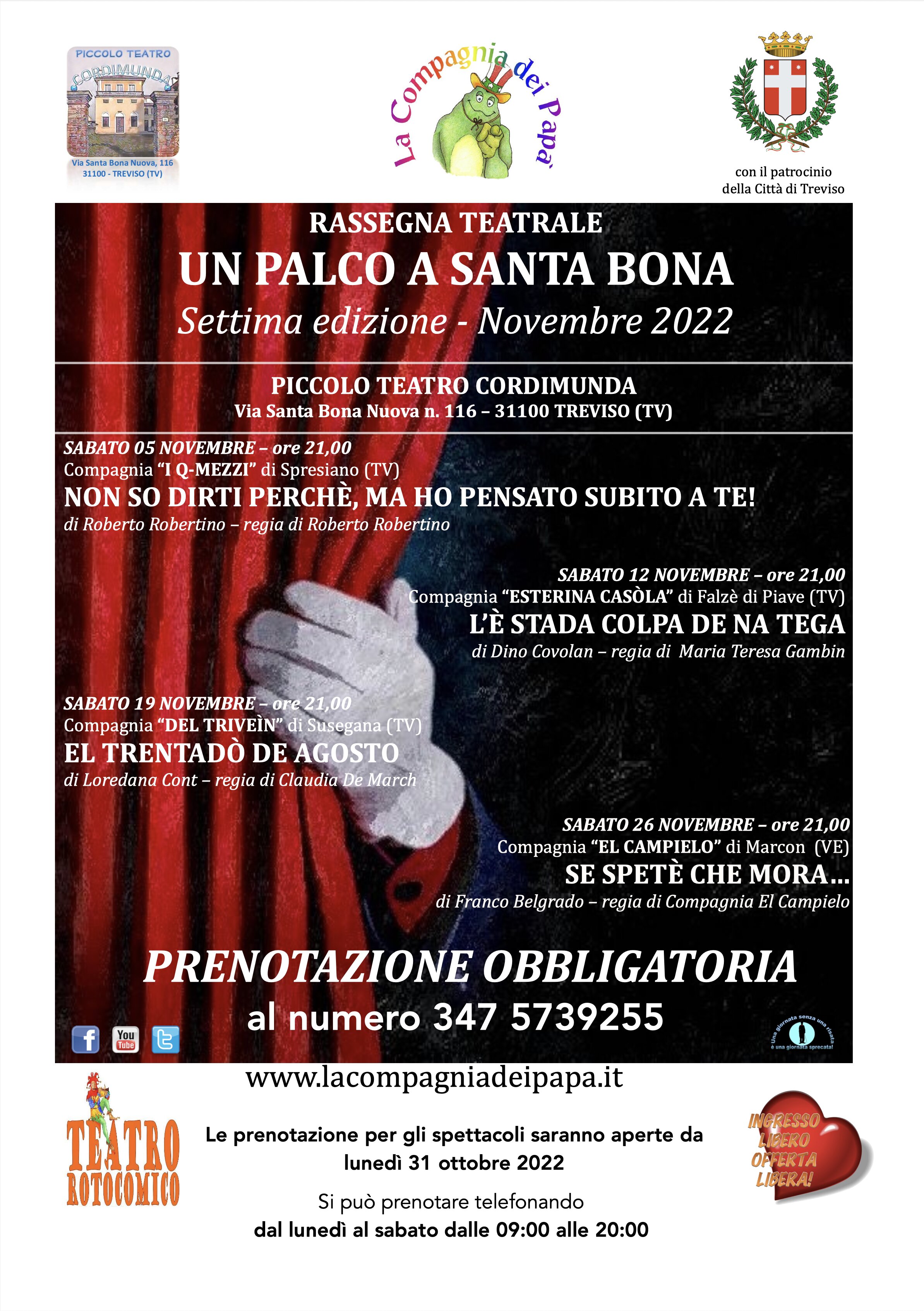 UN PALCO A SANTA BONA SETTIMA EDIZIONE, ne vedremo delle belle...