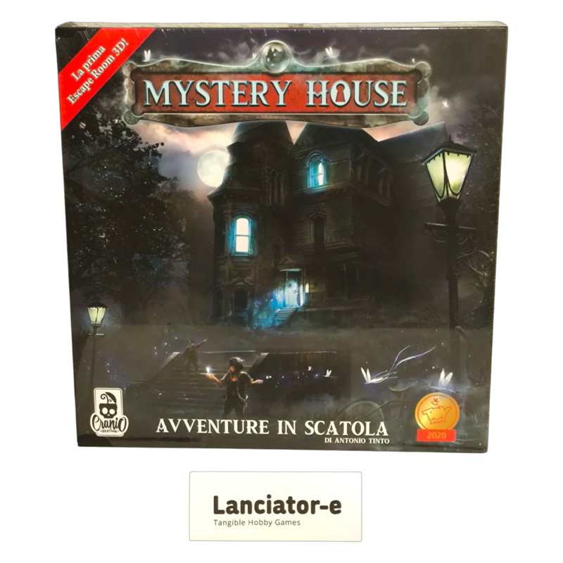 Scatola del gioco da tavolo Mystery House Avventure in Scatola su Lanciator-e