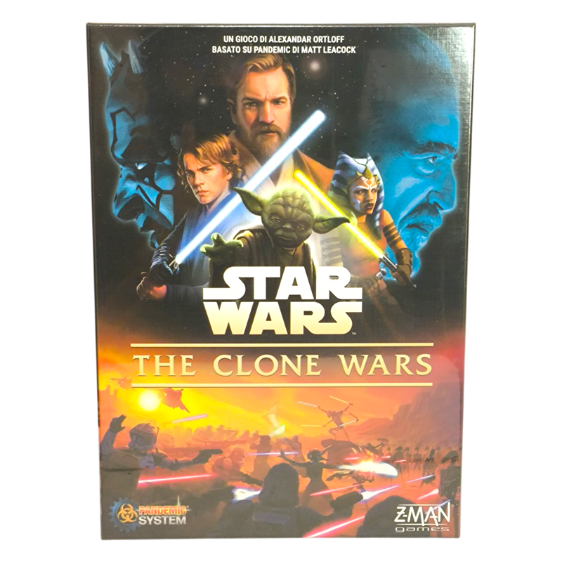 Scatola del gioco da tavolo Star Wars The Clone Wars Pandemic System