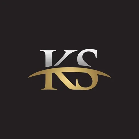 stock-vector-initial-letter-ks-silver-gold-swoosh-logo-swoosh-logo-black-background stock-vector-initial-letter-ks-silver-gold-swoosh-logo-swoosh-logo-black-background