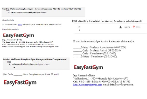Invia in automatico le mail ai clienti