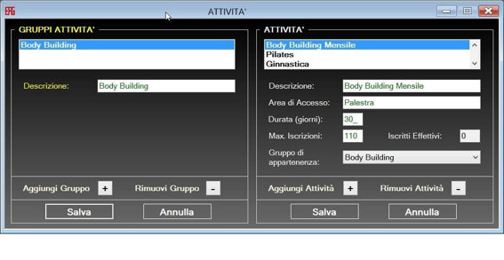 Il programma per palestre gestisce gli abbonamenti e le scadenze