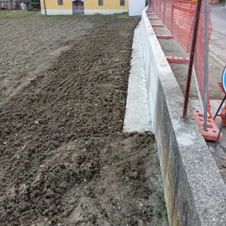 Rifacimento muro di contenimento Castagneto Po (TO)