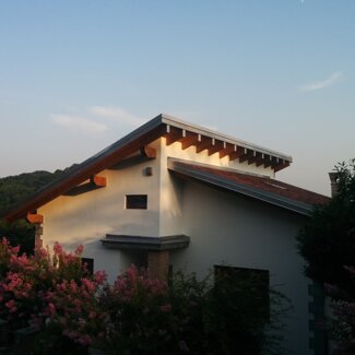 Nuova copertura in legno Castagneto Po (TO)