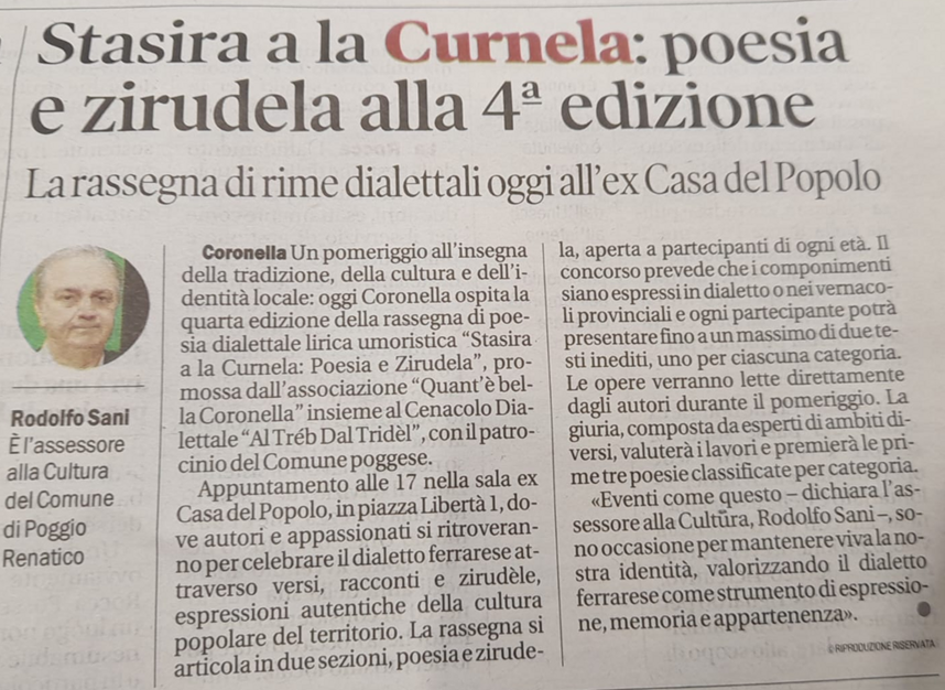 articolo concorso coronella 2026