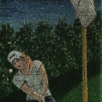 Palla In Green Acrilico Su Erba Sintetica - 40 x 80 cm - 2016