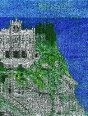 Santa Maria dell'Isola Acrilico su erba sintetica 80x60