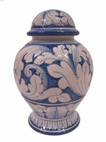 Lamp first dim blue