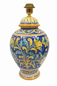 Lamp 2nd dim blue flower